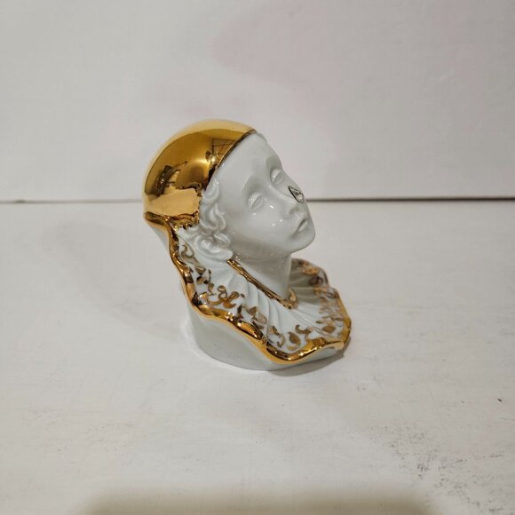 Limoges Swarovski - Clown / Pierrot Teardrop Crystal Capodimonte Italy - Picture 2 of 5